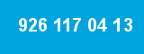 926 117 04 13 926 117 04 13